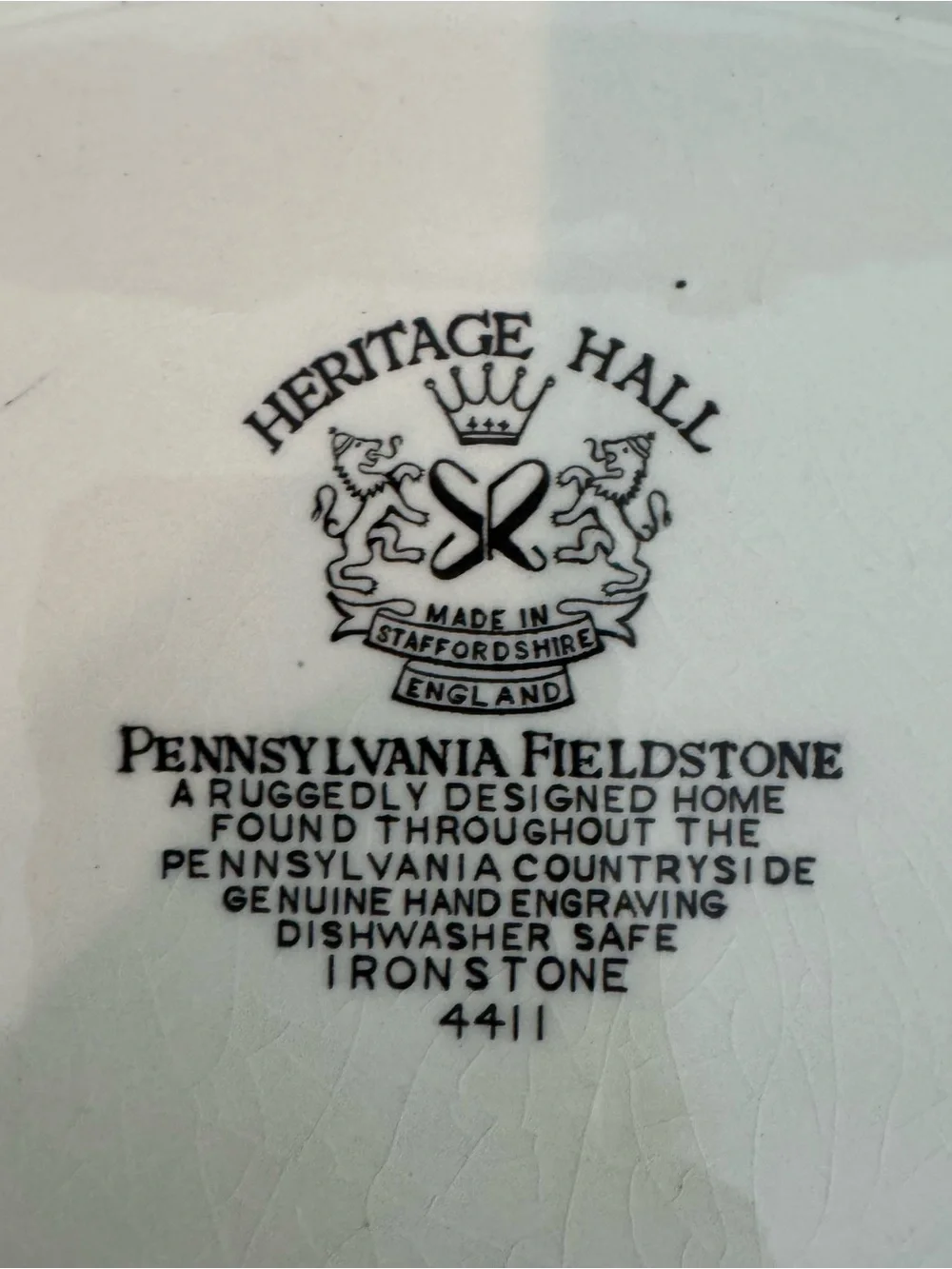 Johnson Brothers Heritage Hall Fieldstone 11.5
